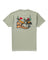 Seager Long Ride Tee in Sage - back view of cotton tee with Western Seager graphic print