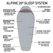 ARGALI | Alpine 20°F (-7℃) Sleeping Bag