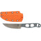 Argali Sawtooth MagnaCut Knife in orange - fixed-blade hunting knife with Kydex sheath, full view