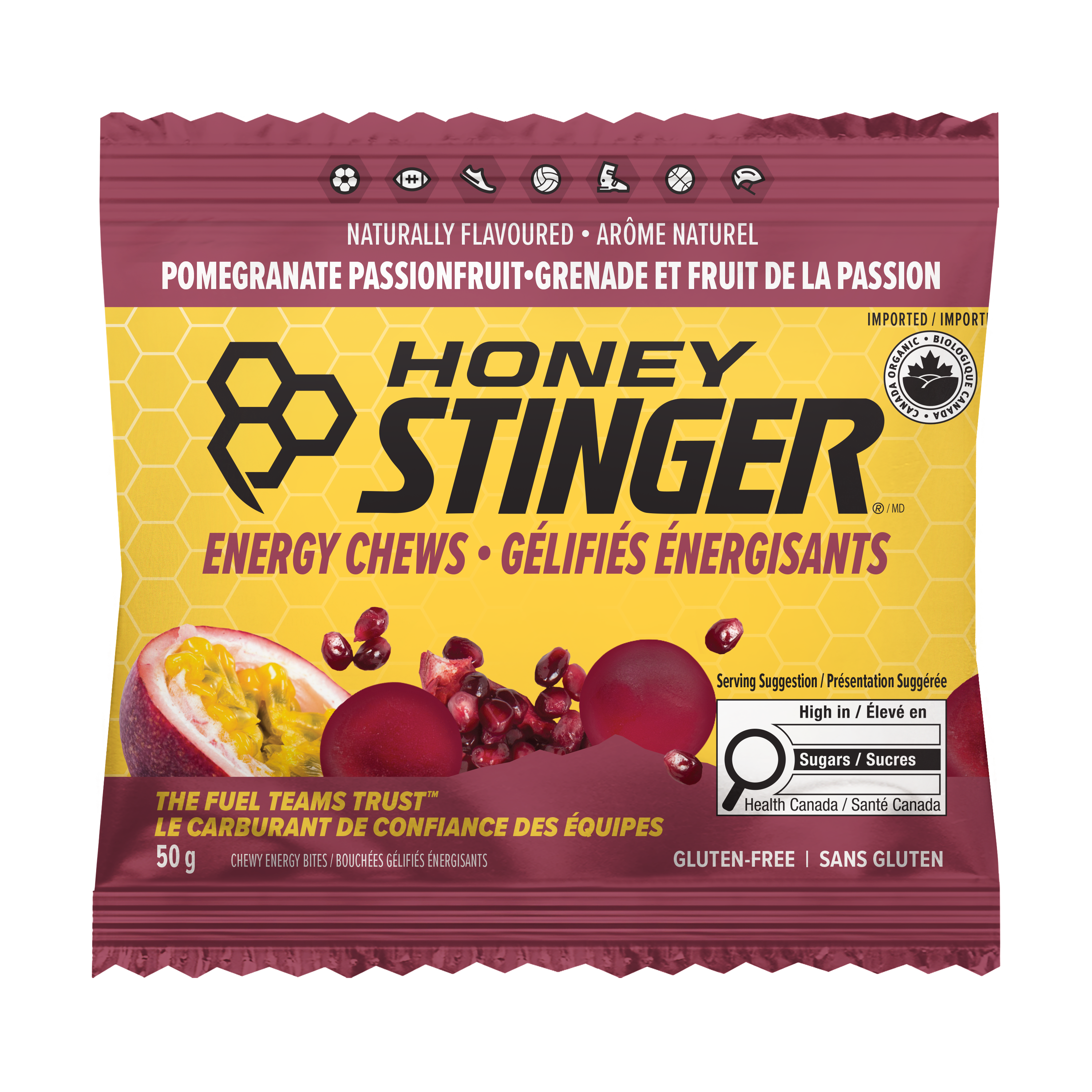 HONEY STINGER | Pomegranate Passionfruit Energy Chews