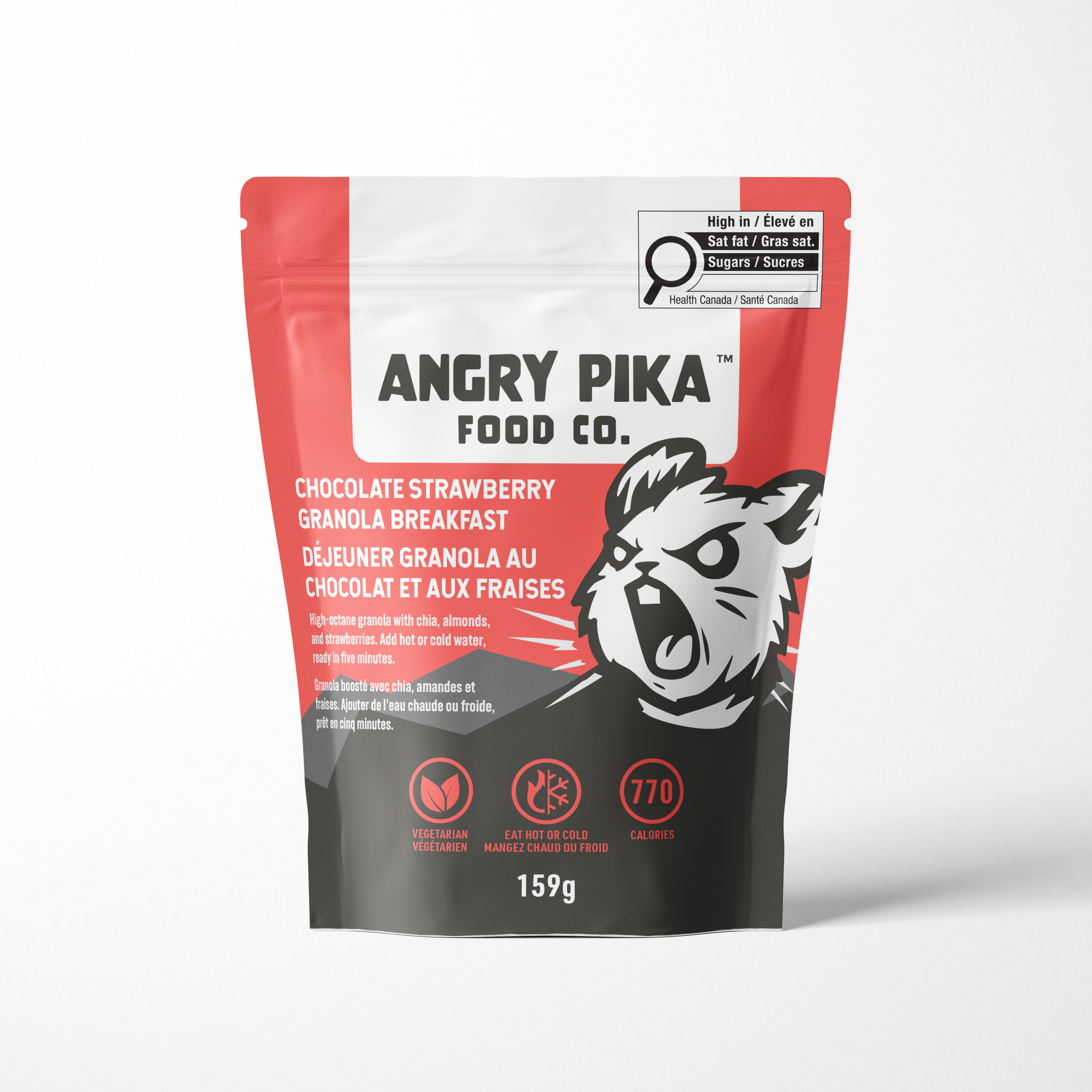 Angry Pika Food Co. Chocolate Strawberry Breakfast Granola