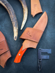 FRONTIERSMEN GEAR | Lupus - Blaze Orange Handle w/ Scout Sheath