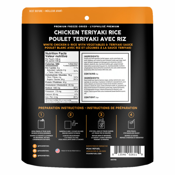Peak Refuel Chicken Teriyaki Rice