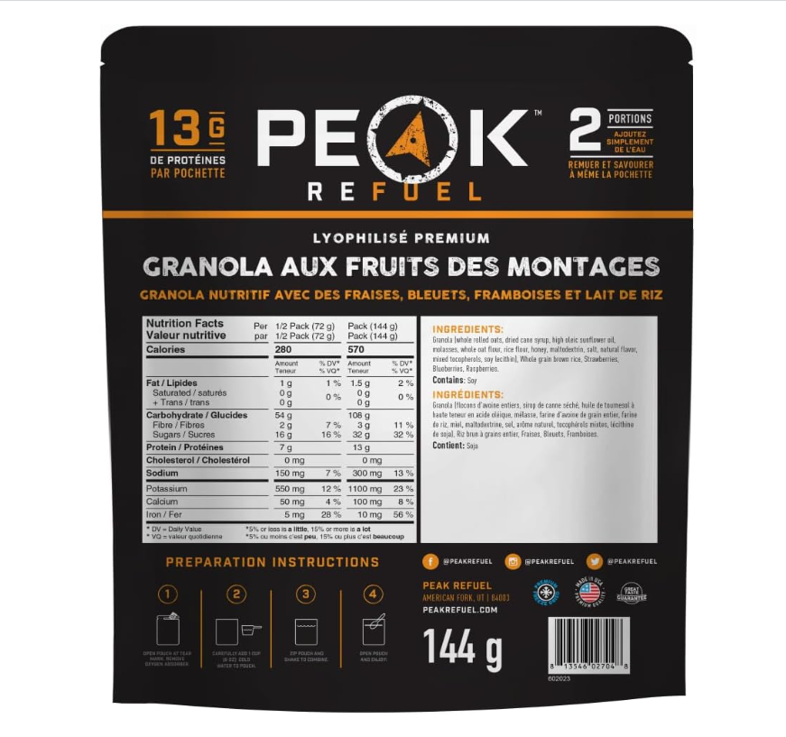 Peak Refuel Mountain Berry Granola