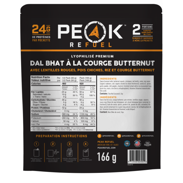 Peak Refuel Butternut Dal Bhat