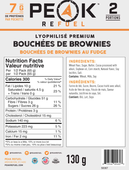 Peak Refuel Chocolate Fudge Brownie Bites