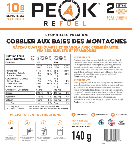 Peak Refuel Mountain Berry Cobbler