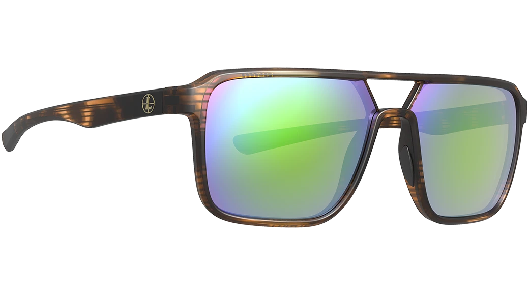 Bridger Sunglasses - Matte Tortoise / Emerald Mirror