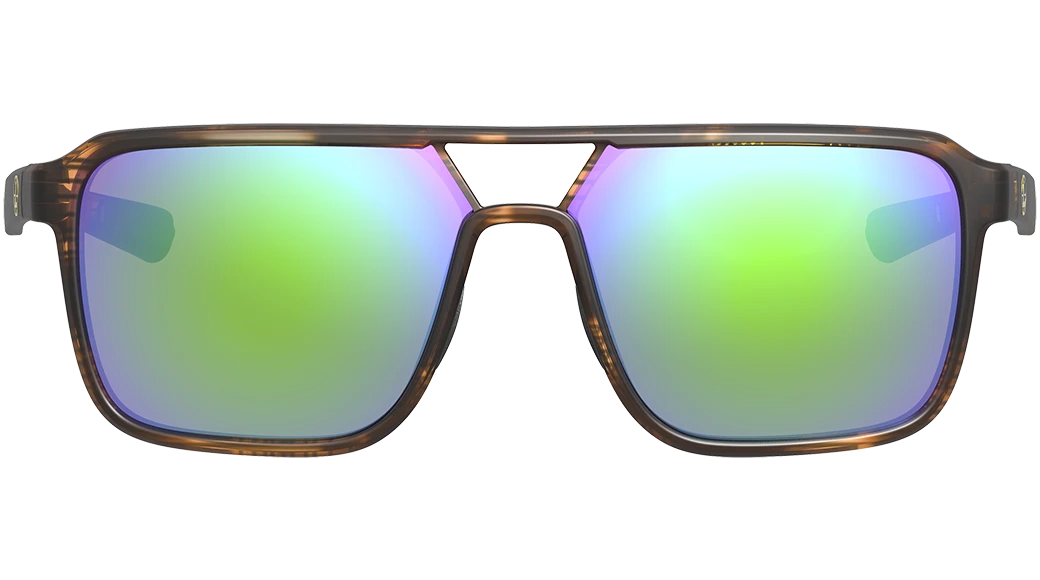 Bridger Sunglasses - Matte Tortoise / Emerald Mirror