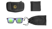 DeSoto Sunglasses - Matte Black / Emerald Mirror
